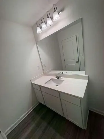 a view of a hallway with elevator