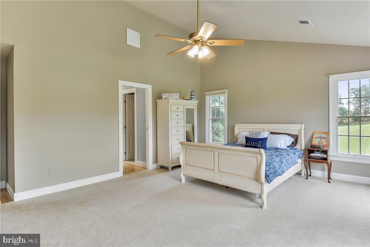 14102 Longnecker Road Reisterstown, MD 21136 - Photo 17 of 36 Primary bedroom with vaulted ceiling