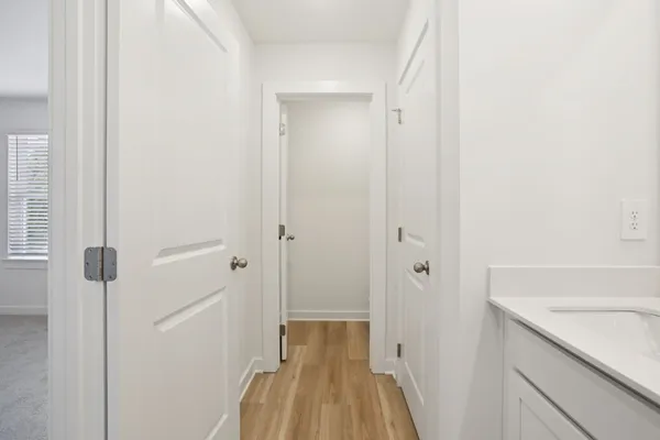 a bathroom with a sink and a shower