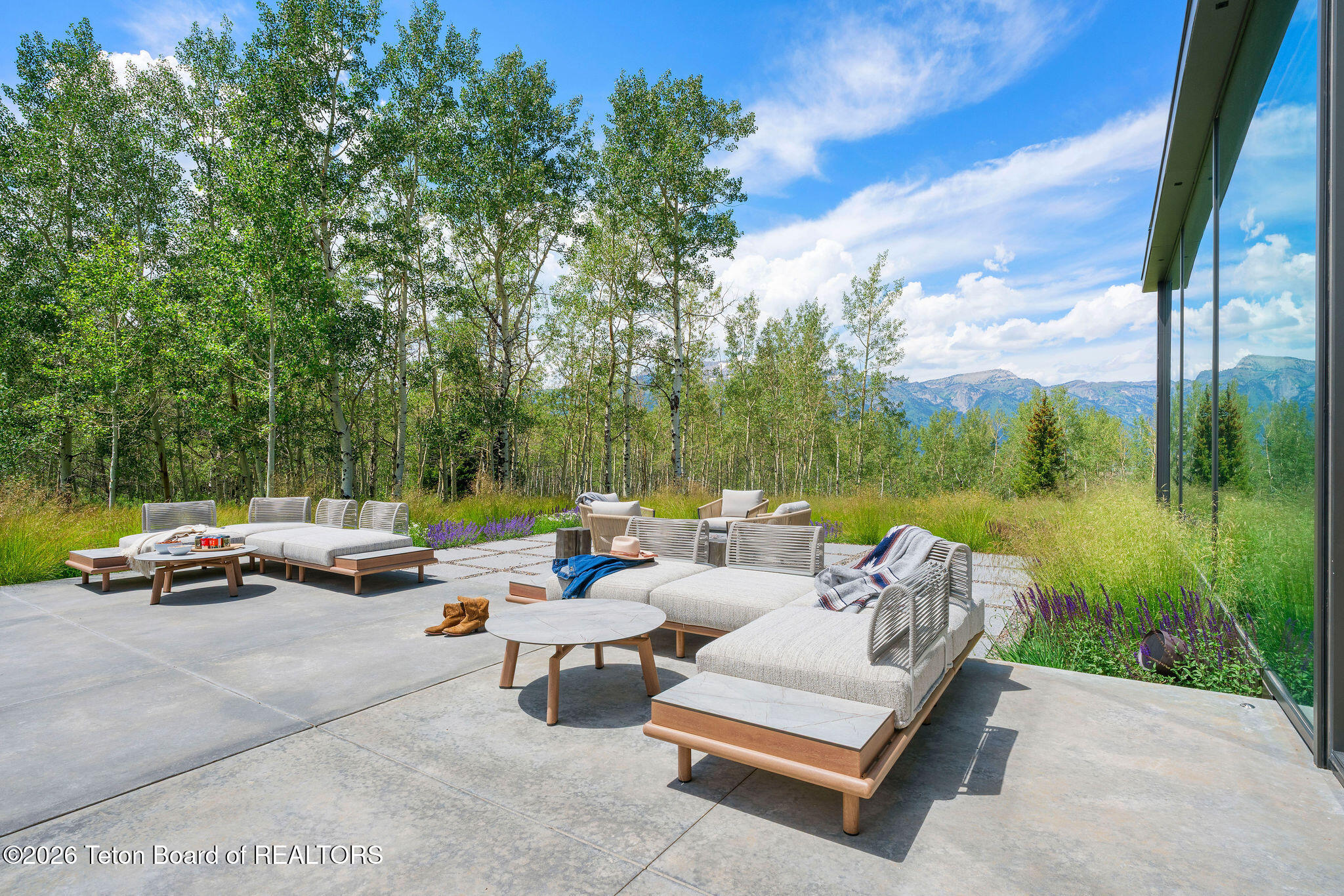 2005 West Bannock Road Jackson, WY 83001 - Photo 101 of 141 West patio off kitchen 1