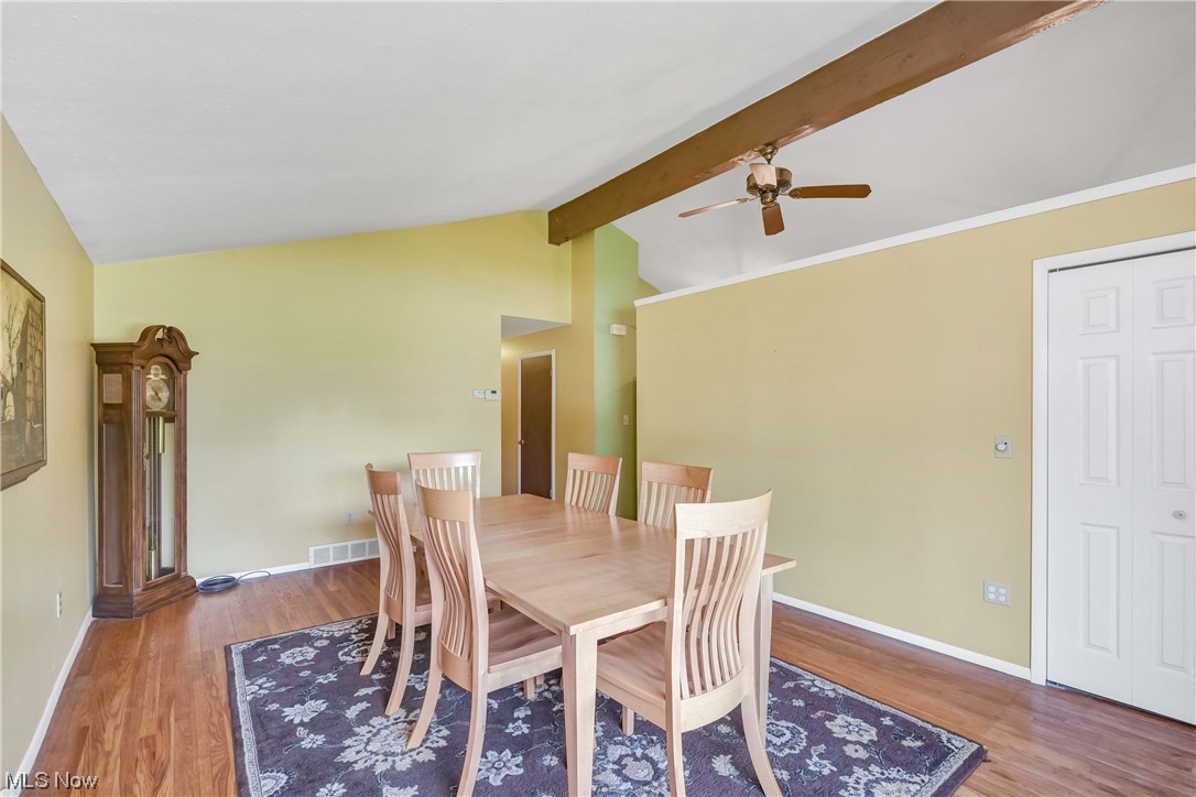 Vaulted Ceilings In  Living/Dining Room