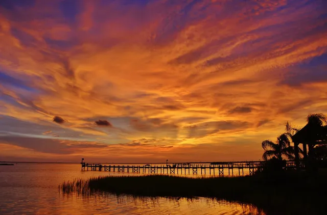 a view of a lake and mountain