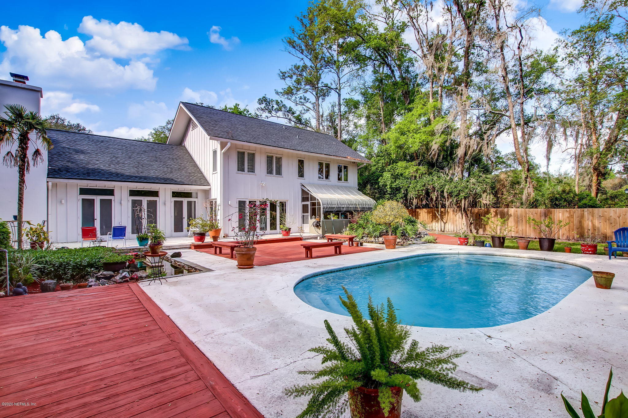 12193 Mandarin Road Jacksonville, FL 32223 - Photo 33 of 45 a view of outdoor space yard swimming pool and patio