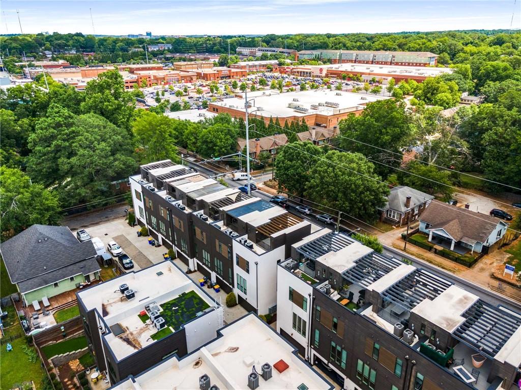 52 Reynolds Square Lane Atlanta, GA 30307 - Photo 31 of 32 an aerial view of a house with a yard lake view and mountain view