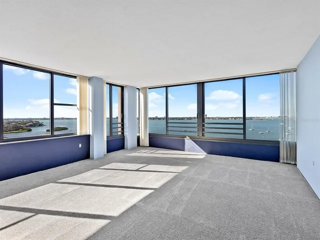 a view of a water with an ocean view