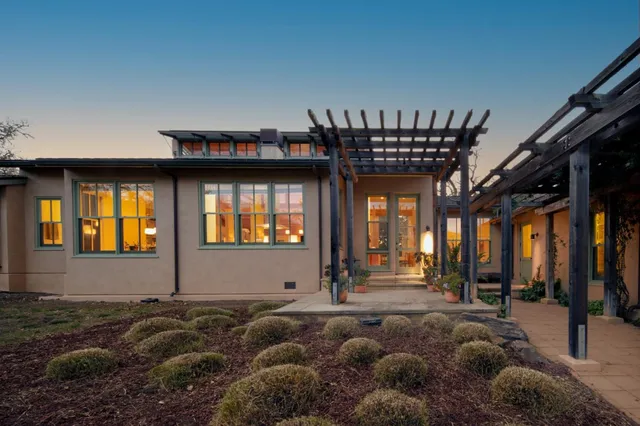 a view of a house with a porch