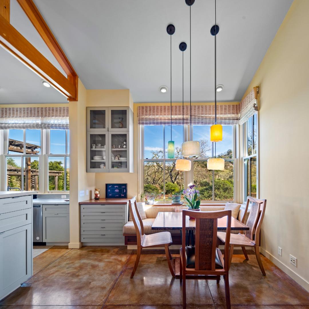 3 Refugio Trace Carmel, CA 93923 - Photo 4 of 29 a view of a dining room with furniture window and wooden floor