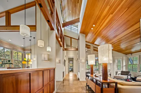 a very nice looking room with a large window