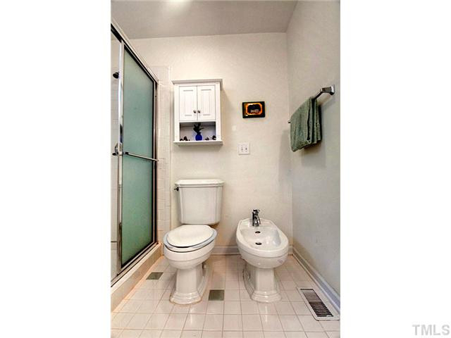 502 Windcrest Road Durham, NC 27713 - Photo 11 of 21 Now this is a surprise, a bidet and a toilet in the master bath. The master bath has a separate hot water heater as well. No cold showers from lack of hot water in this home. Master Bath/Spa