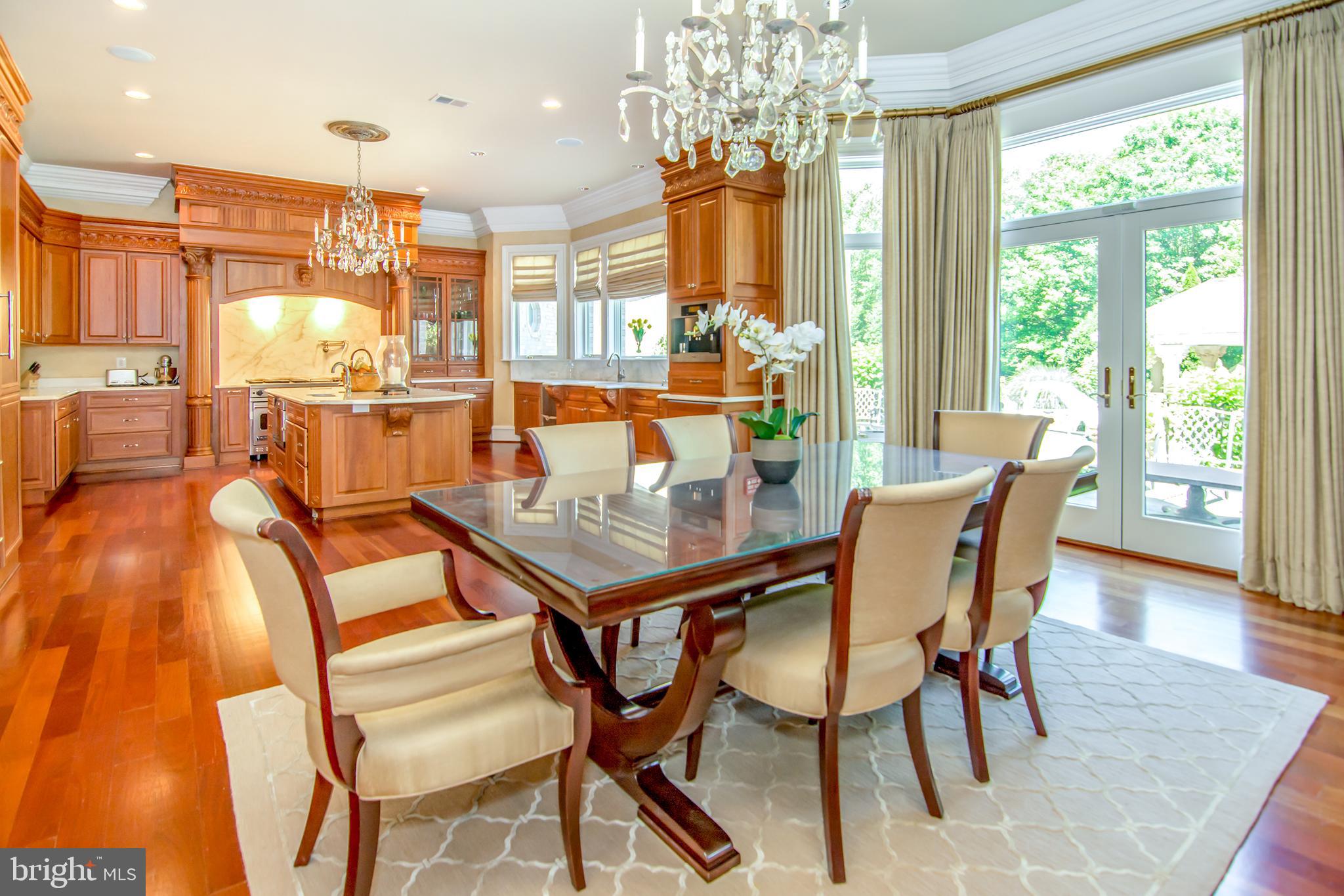 529 Springvale Road Great Falls, VA 22066 - Photo 26 of 90 Kitchen dining area with French doors to back
