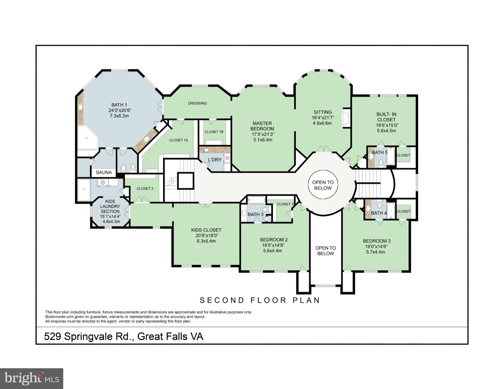 529 Springvale Road Great Falls, VA 22066 - Photo 89 of 90 Upper level floor plan