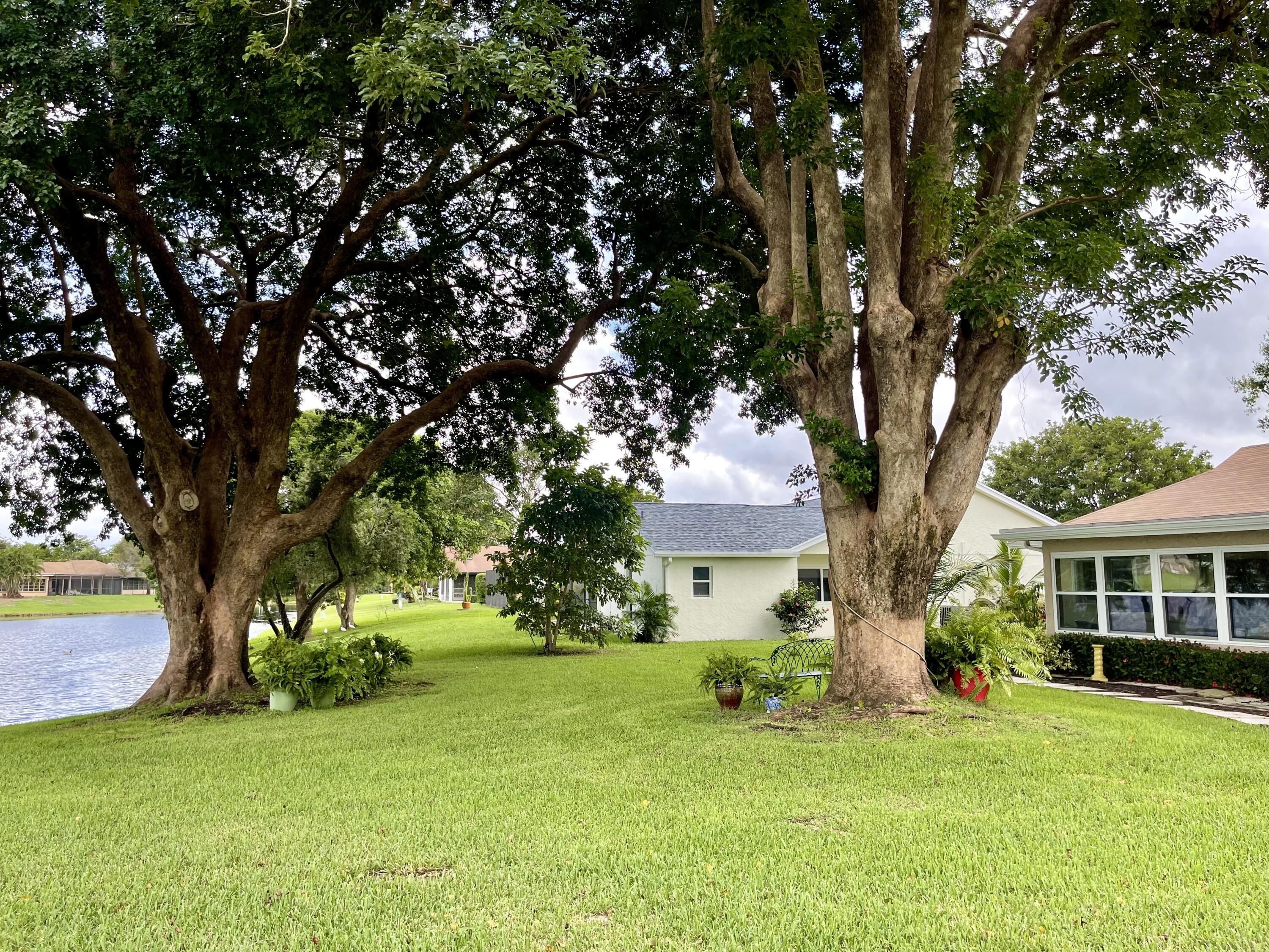 6347 Timberlakes Way Delray Beach, FL 33484 - Photo 30 of 49 Lake and lush trees in back