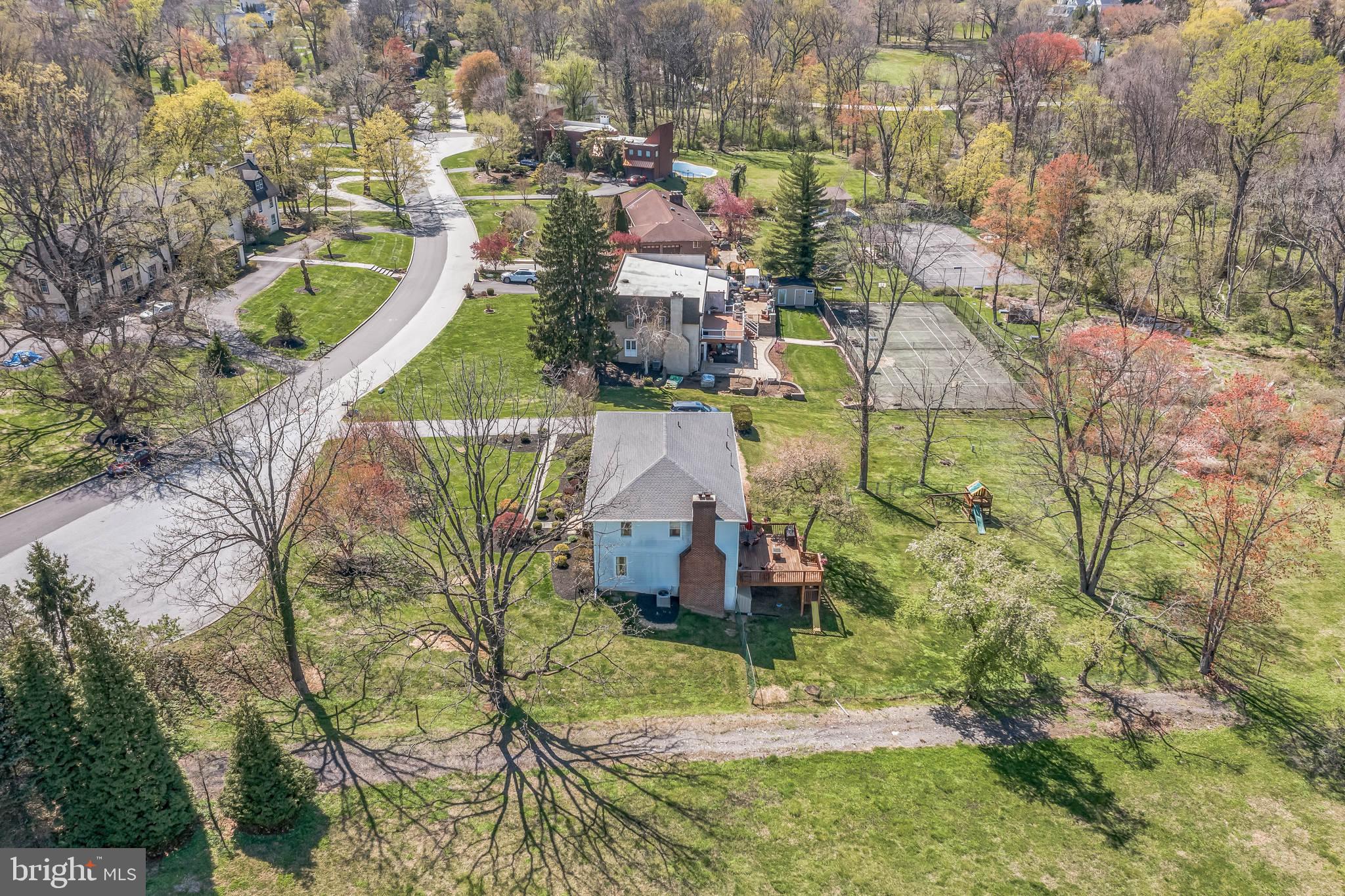 325 Tory Turn Wayne, PA 19087 - Photo 39 of 42 an aerial view of residential house with outdoor space and swimming pool