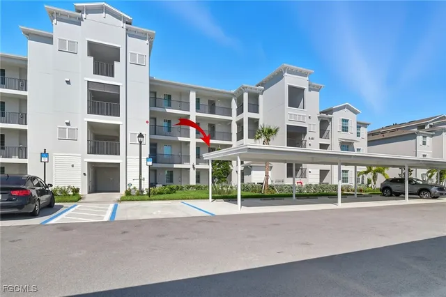 a front view of a building with street view