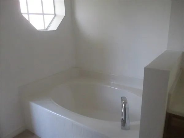 a close up of a bathtub