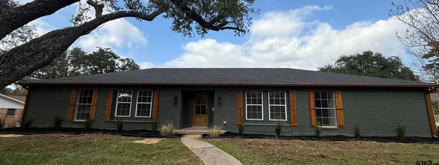 a front view of a house