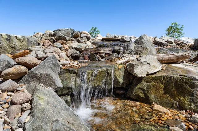 a view of a hallway with staircase
