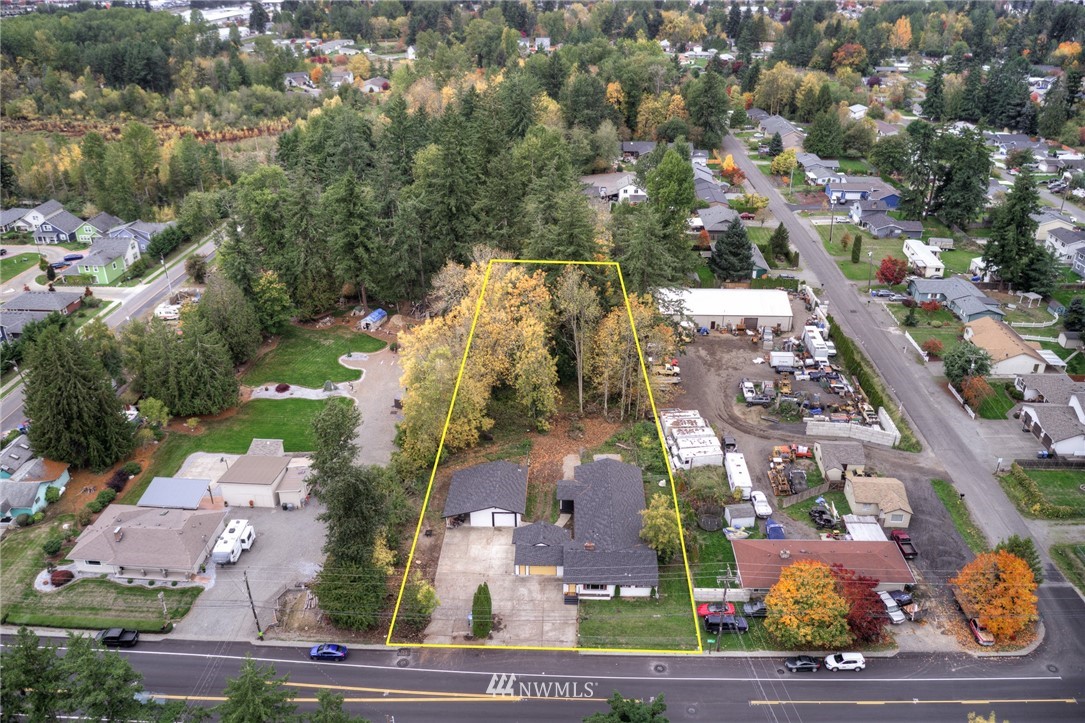 10222 Golden Given Road East Tacoma, WA 98445 - Photo 22 of 23 an aerial view of residential houses with outdoor space