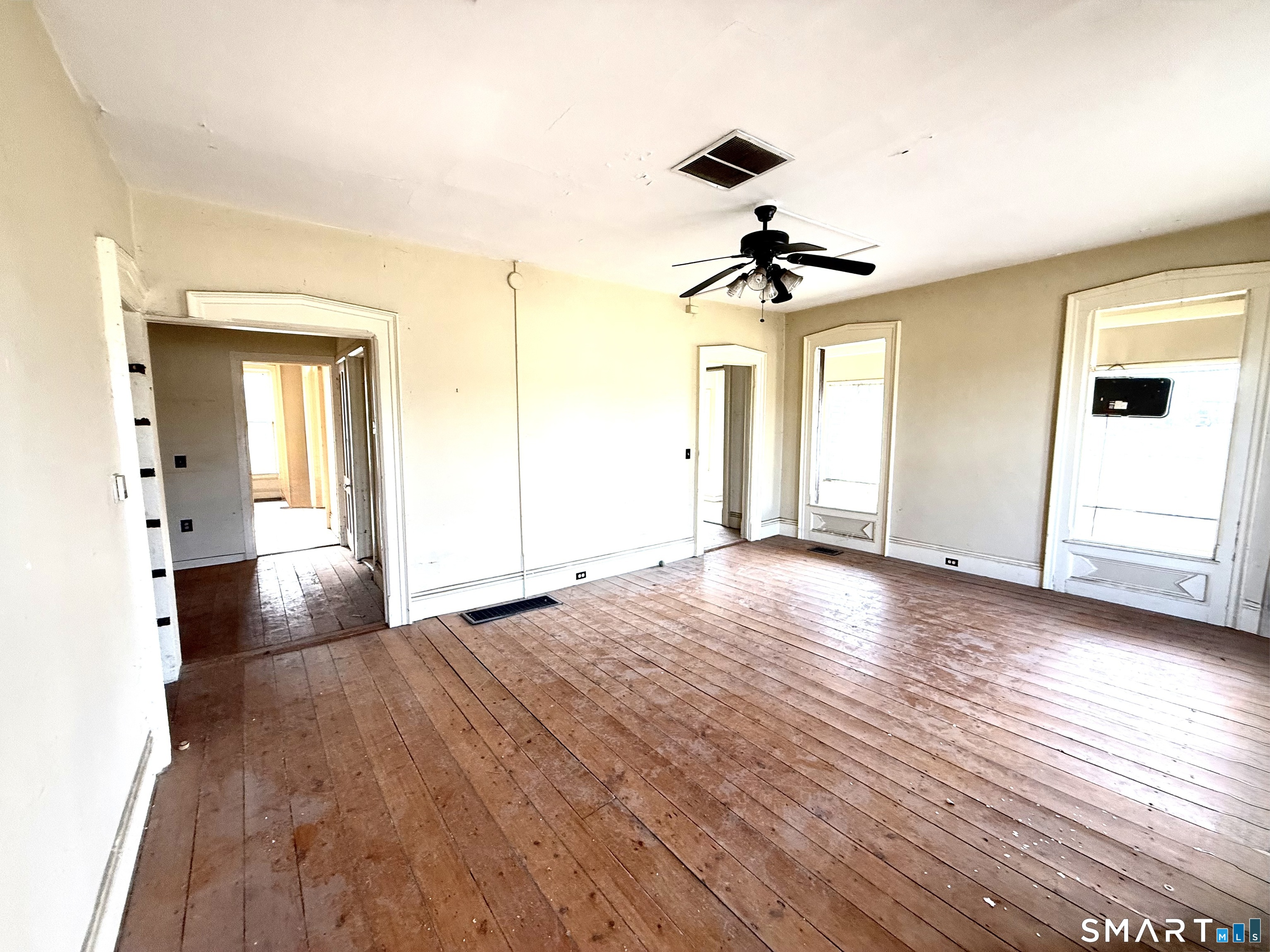 7 Baltic Road Franklin, CT 06254 - Photo 17 of 26 wooden floor in an empty room with a window