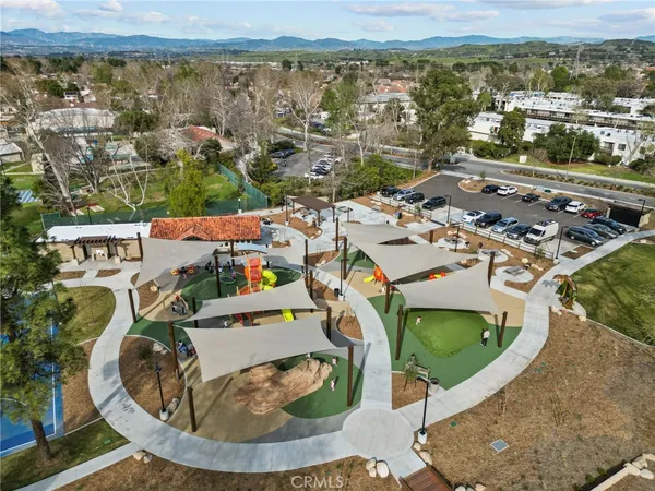 a outdoor space with patio area