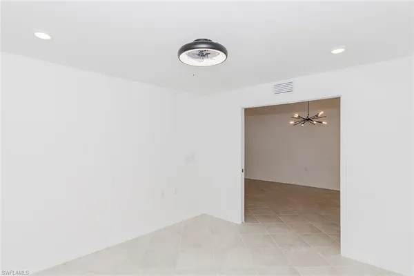 a view of an empty room