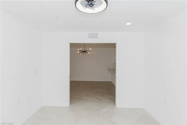 a view of an empty room