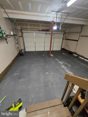 a view of a room with storage