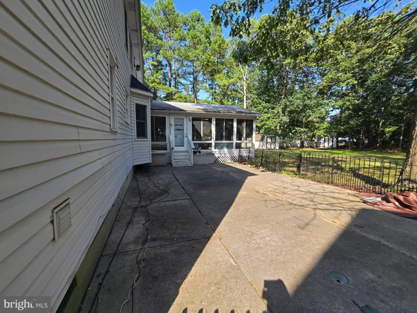 a view of a backyard with a garden