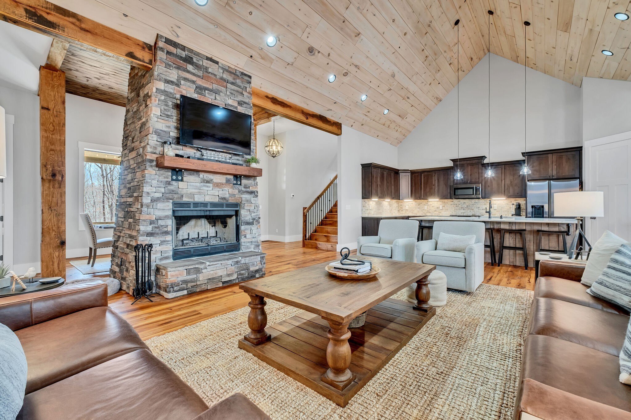7890 Oscar Green Road Primm Springs, TN 38476 - Photo 15 of 52 a living room with furniture and a fireplace