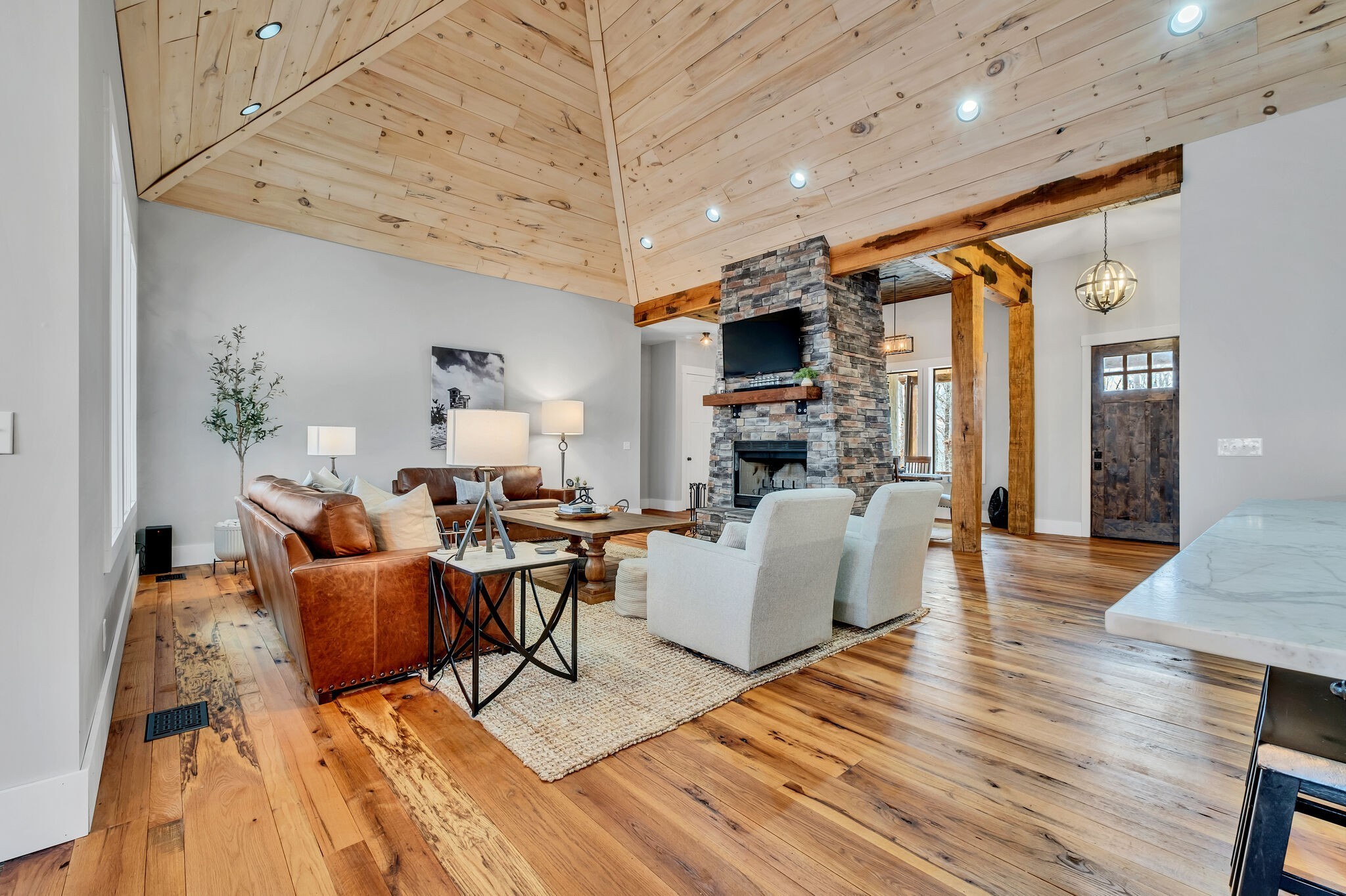 7890 Oscar Green Road Primm Springs, TN 38476 - Photo 10 of 52 a living room with furniture and a wooden floor