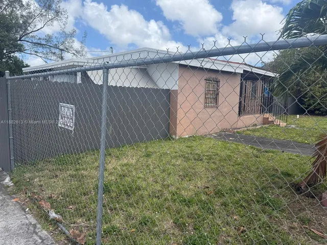 a backyard of a house