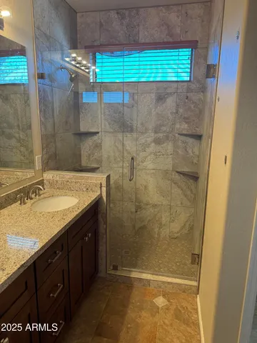 a backyard of a house