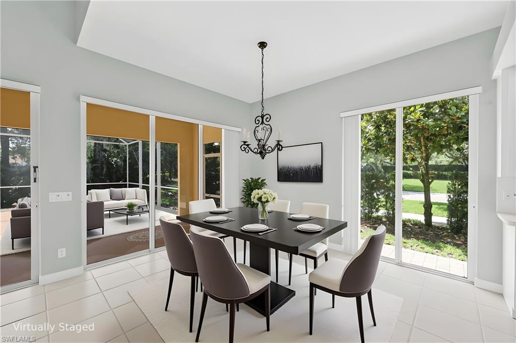 3000 Ellice Way Naples, FL 34119 - Photo 16 of 49 Virtually staged Dining Area