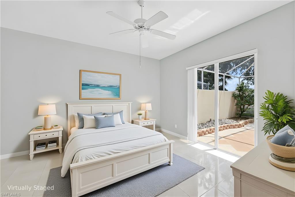 3000 Ellice Way Naples, FL 34119 - Photo 26 of 49 Virtually staged (Coastal) Master Bedroom