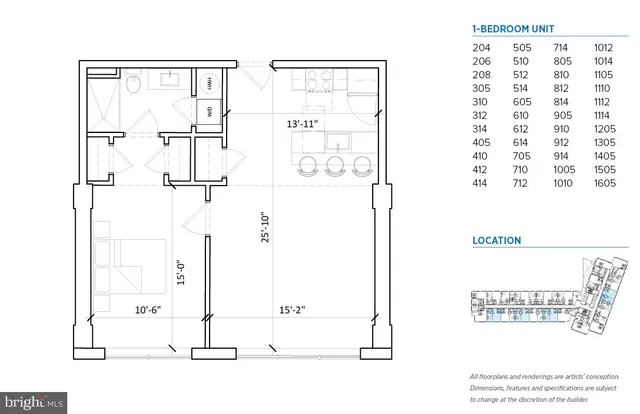$1,495 | 235 North Christopher Columbus Boulevard, Unit 412, Philadelphia, PA 19106