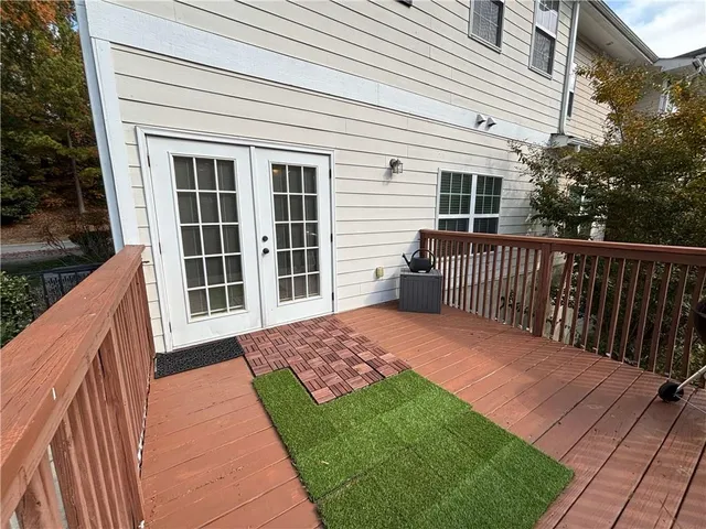 a view of a garage with gym equipment