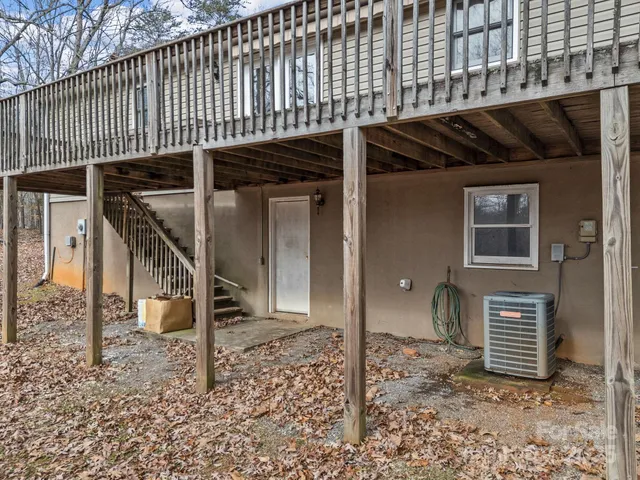 a front view of a house with stairs