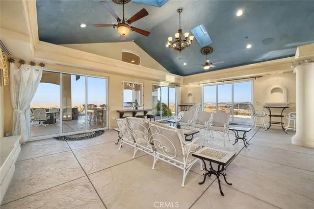 a view of a door and a window