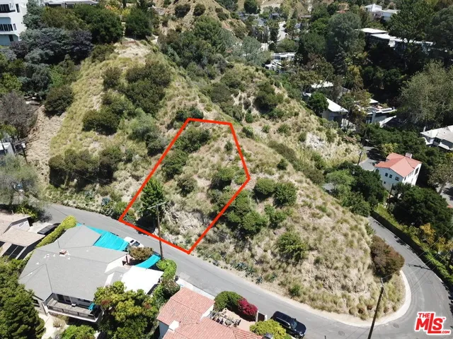an aerial view of swimming pool