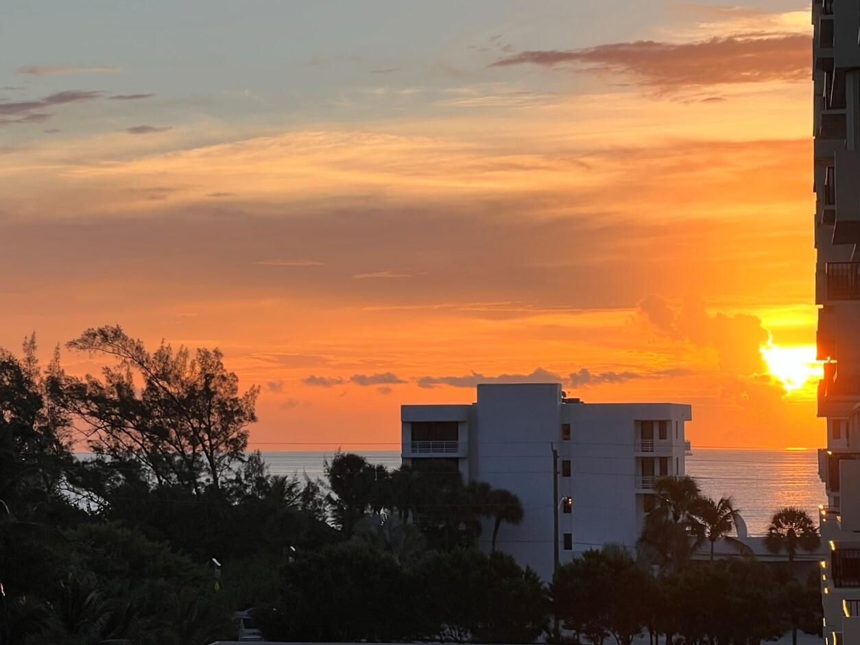 2121 North Ocean Boulevard, Unit 608W Boca Raton, FL 33431 - Photo 2 of 62 Sunrise View from the Balcony