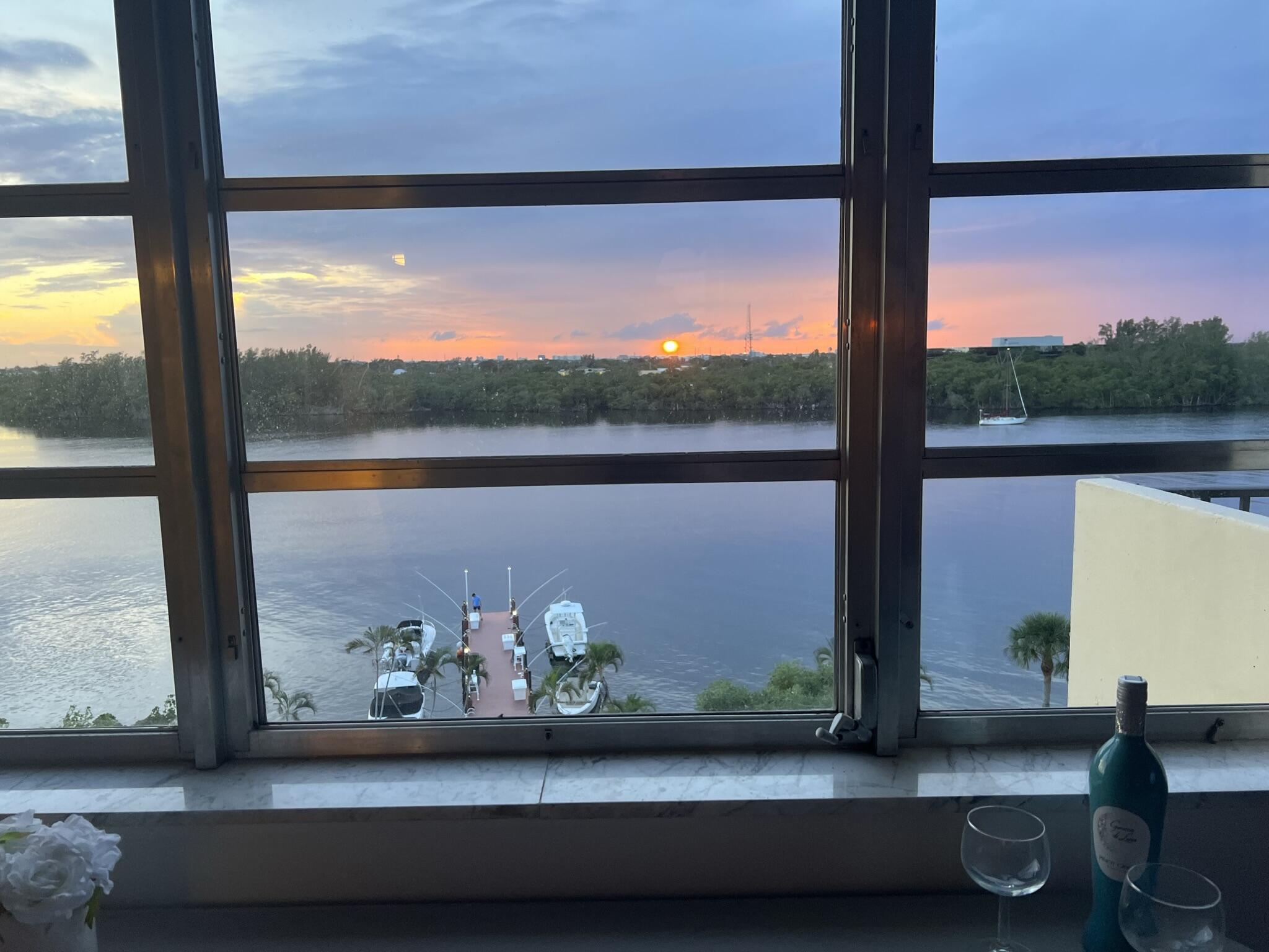 2121 North Ocean Boulevard, Unit 608W Boca Raton, FL 33431 - Photo 21 of 62 Sunset from the living Room