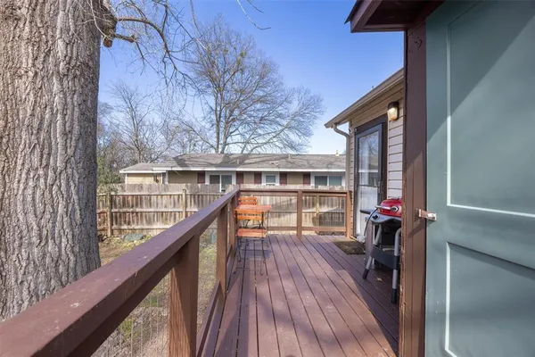 a view of balcony and deck