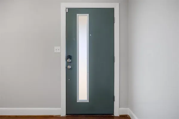 a view of front door