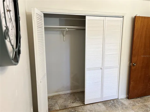 a view of closet area