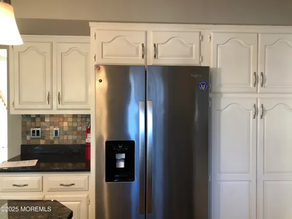 a close view of closet