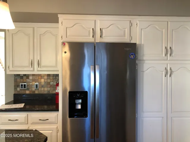 a close view of closet