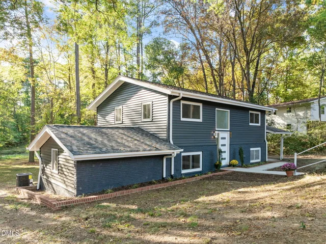 a view of a house with a patio