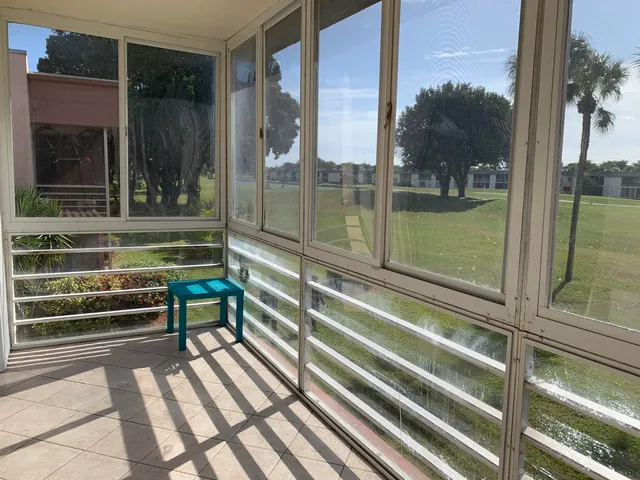 a view of outdoor space with seating area