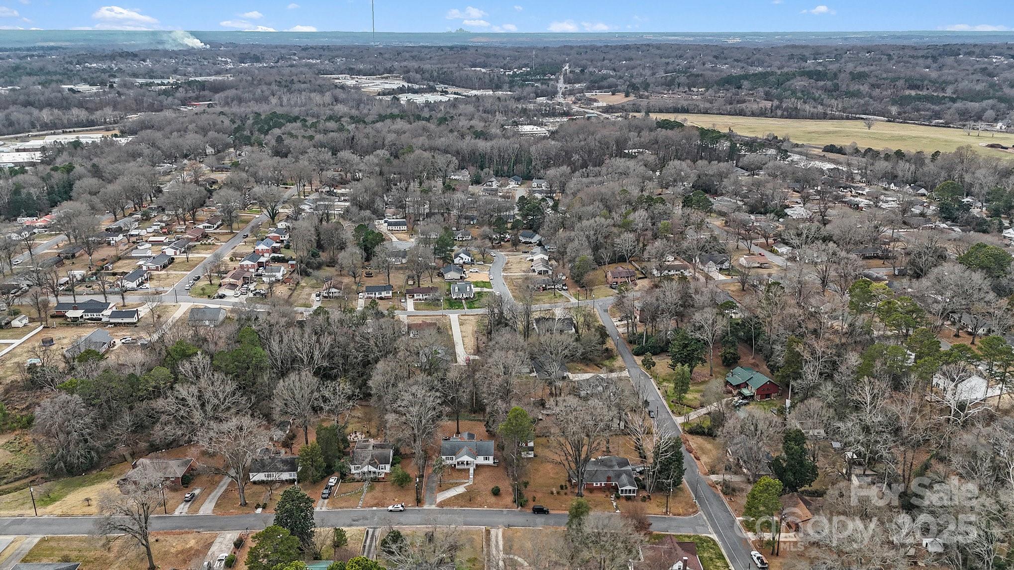 686 Elizabeth Street Southwest Concord, NC 28025 - Photo 43 of 44 an aerial view of residential house and outdoor space