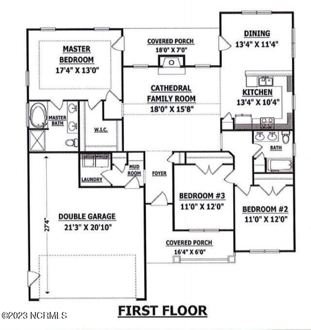 9945 Bear Run Lane Middlesex, NC 27557 - Photo 18 of 18 Westfield Floor Plan